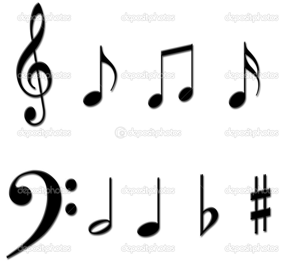 Musical Notes Symbols For Facebook Depositphotos 9522672 Music Notes