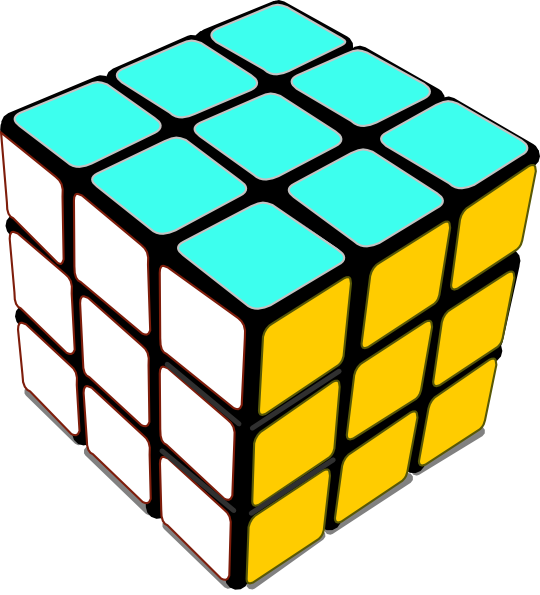 Rubiks Cube White Pad Clip Art At Clker Com   Vector Clip Art Online