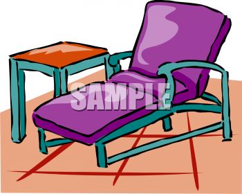 This Patio Lounge Chair Clipart Image Can Be Licensed As Part Of A