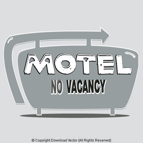 Home Vintage Signs Vintage Motel Sign Vector Clip Art 09871