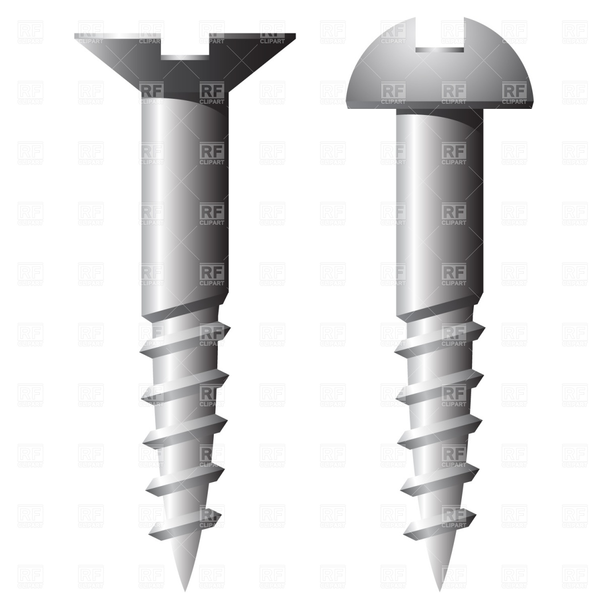 Screw Nail Download Royalty Free Vector Clipart  Eps