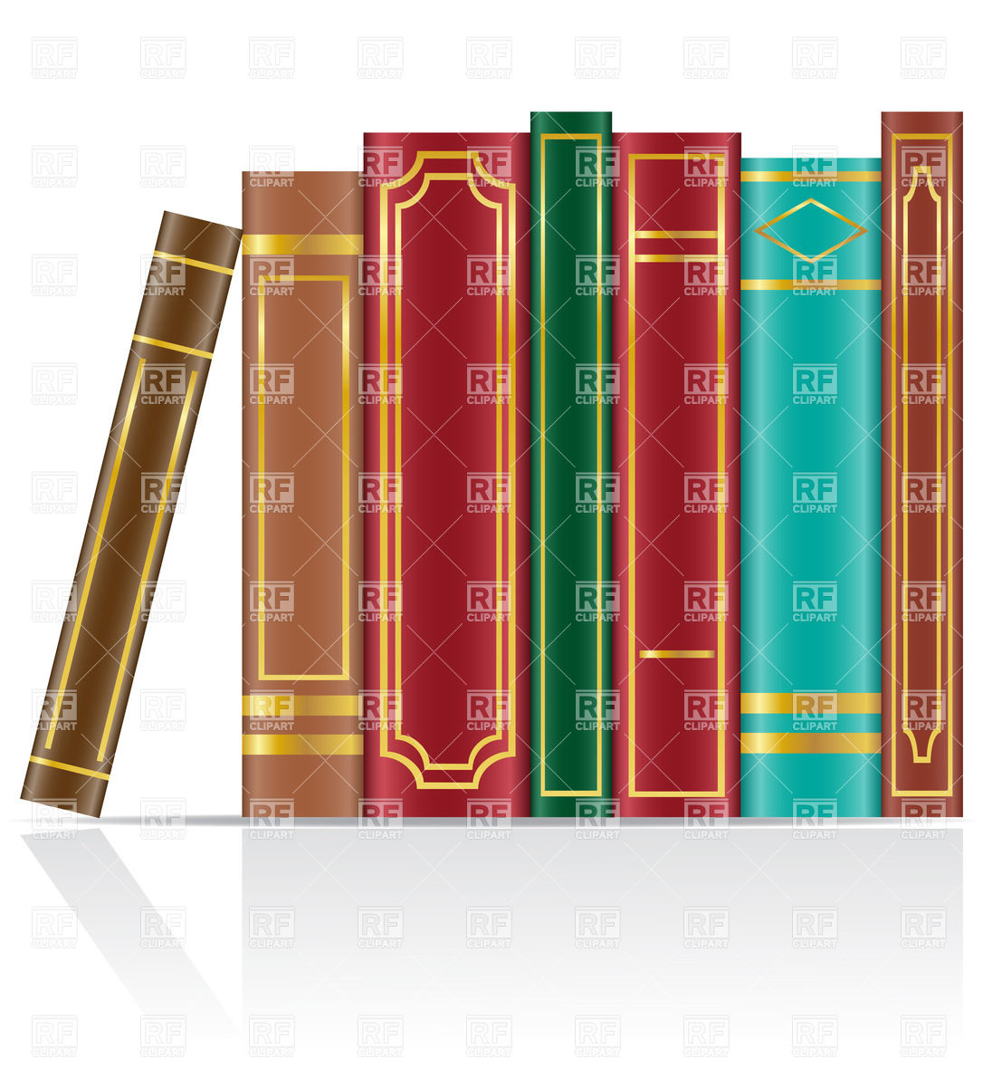 Standing Books 24718 Objects Download Royalty Free Vector Clip Art