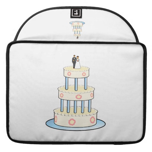 Wedding Cake Clip Art Sleeves For Macbook Pro