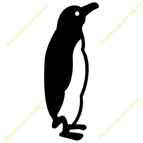 Black And White Penguin Clipart Winter Penguin Clip Art Black