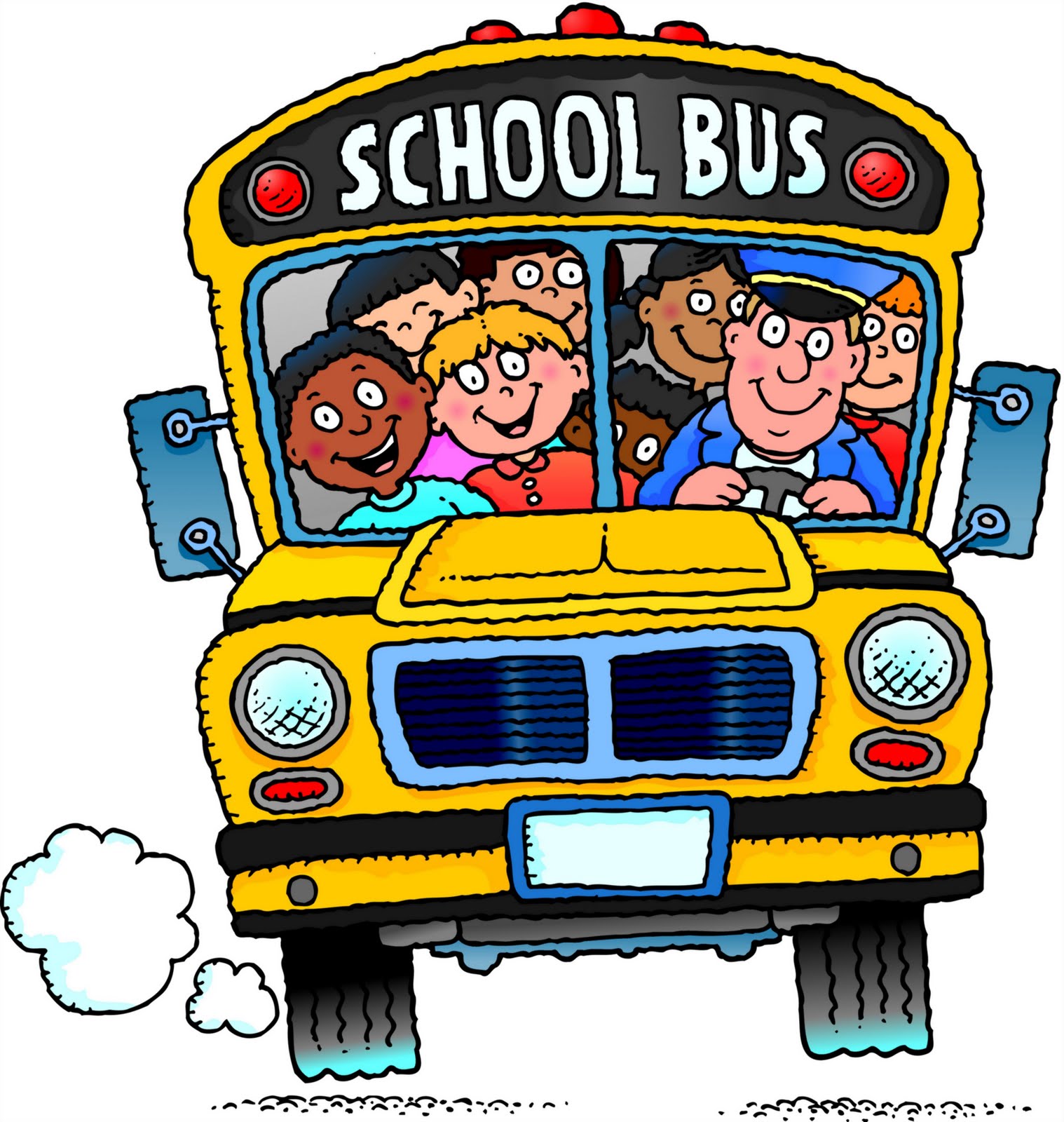 Cartoon School Bus Cartoon School Bus With Kids School Bus Cartoon