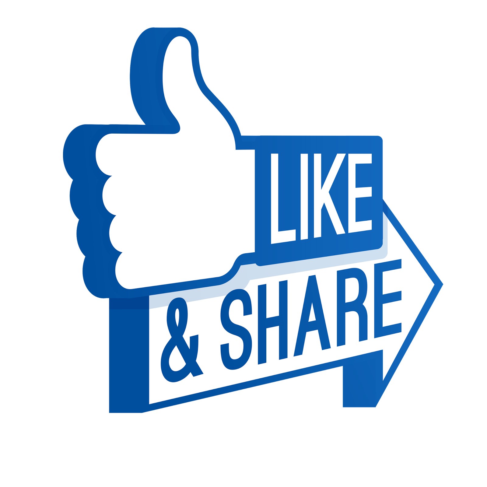 Facebook Like And Share Transparent Background