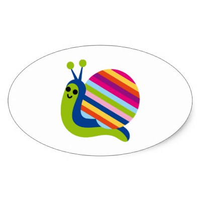 Snail Slugs Gastropoda Cute Cartoon Animal Sticker