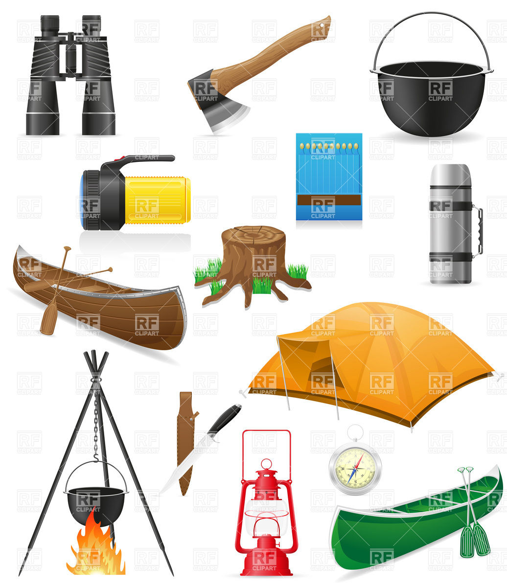 Camping Equipment And Outdoor Hiking Objects 19752 Travel Download