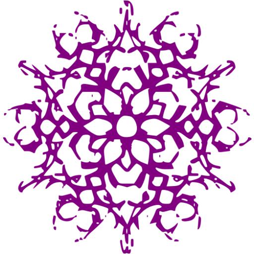 Purple Snowflake 36 Icon Free Purple Snowflake Icons