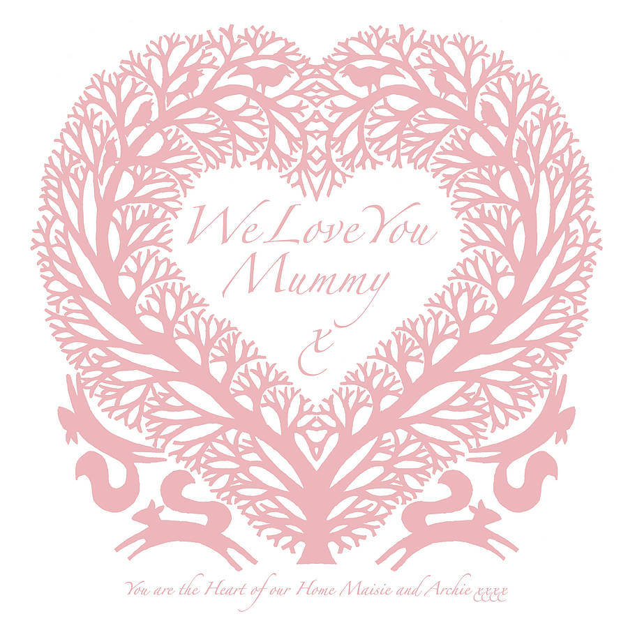 We Love You Mom Personalised  I Love You