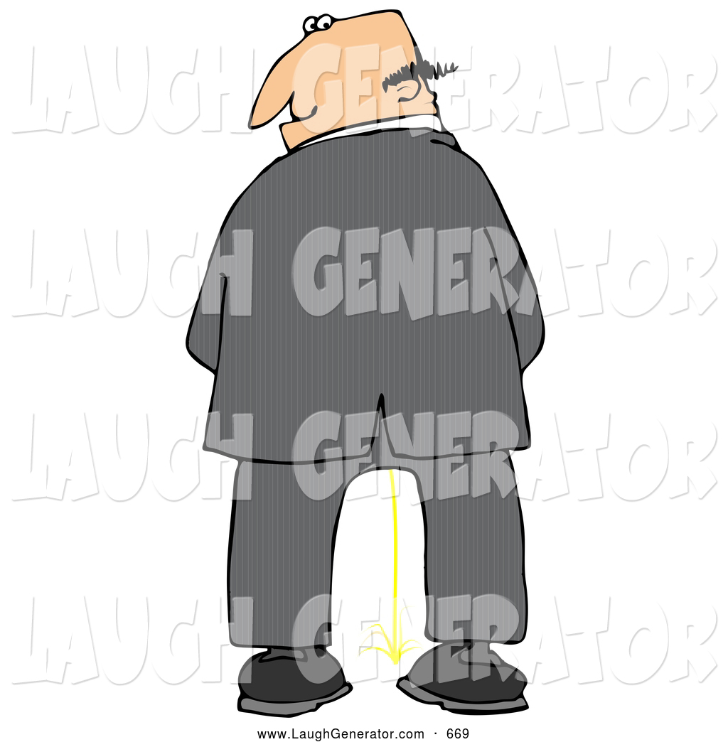 Larger Preview  Humorous Clip Art Of A White Caucasian Business Man