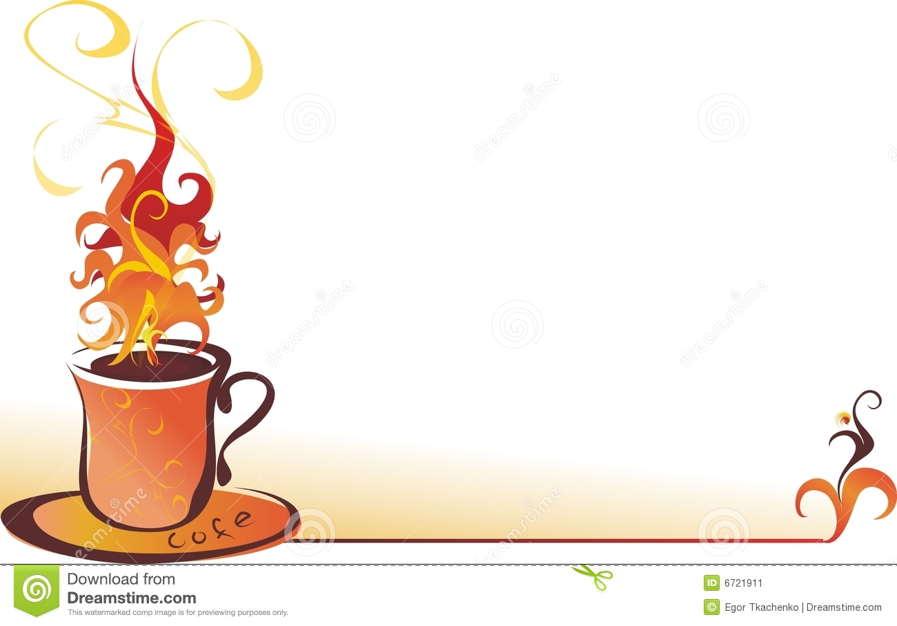 Illustration With The Image Of A Beautiful Cup Of Coffee