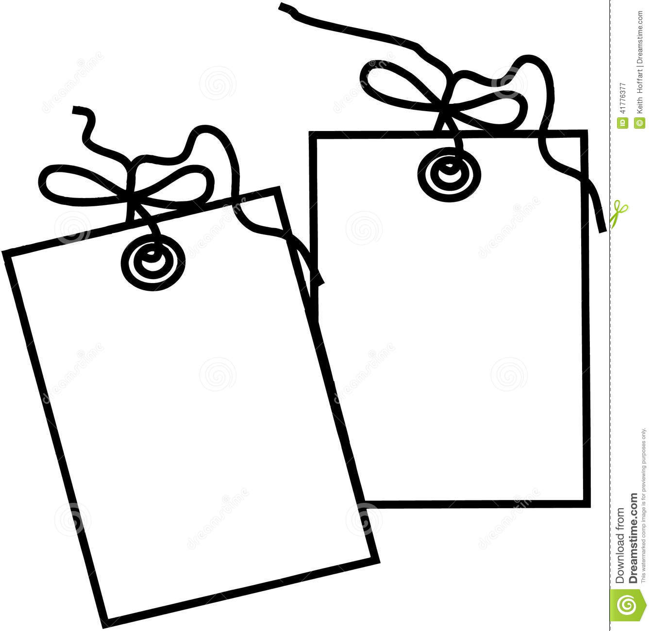 Gift Tag Template Cartoon Vector Clipart Created In Adobe Illustrator