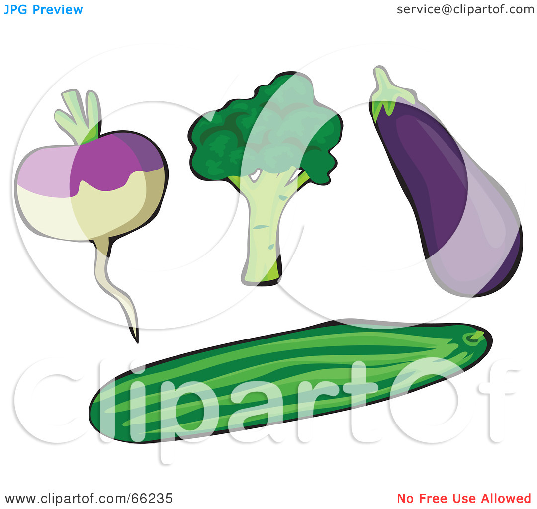 Rf  Clipart Illustration Of A Digital Collage Of Veggies  Rutabaga