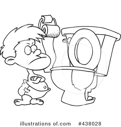 Royalty Free  Rf  Potty Training Clipart Illustration By Ron Leishman