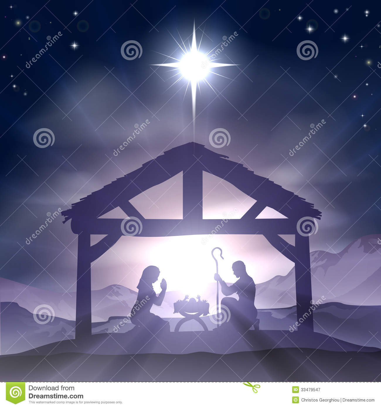 Christmas Manger Nativity Scene Royalty Free Stock Photography   Image    