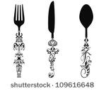 Fork And Spoon Silverware Clip Art Vector Free Vector Graphics