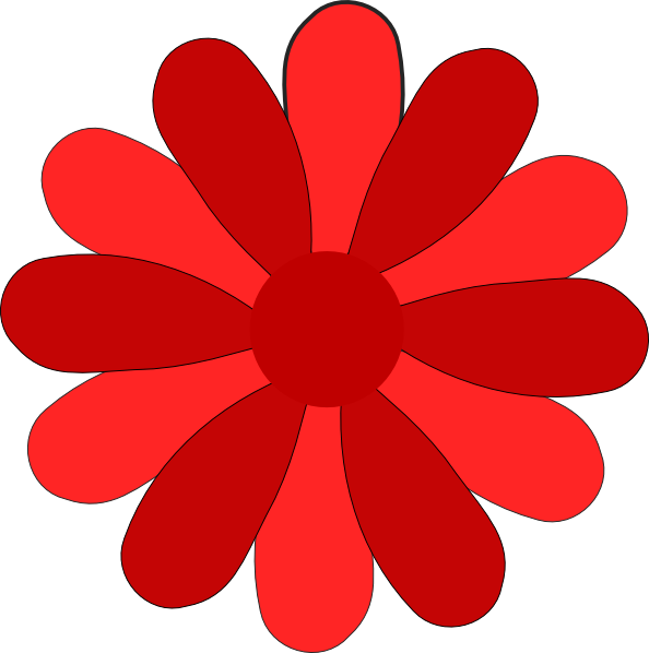 Red Gerber Daisy Clipart   Free Clip Art Images
