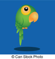 Green Parrot Vector Clipart Royalty Free  770 Green Parrot Clip Art