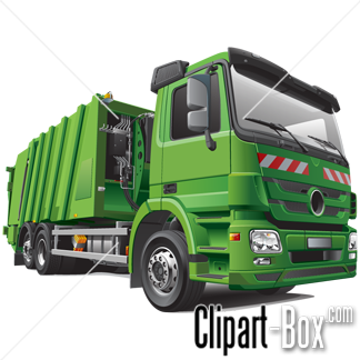 Related Green Garbage Truck Cliparts