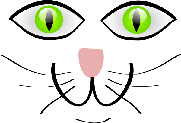 Cat Face Features Clip Art At Clker Com   Vector Clip Art Online