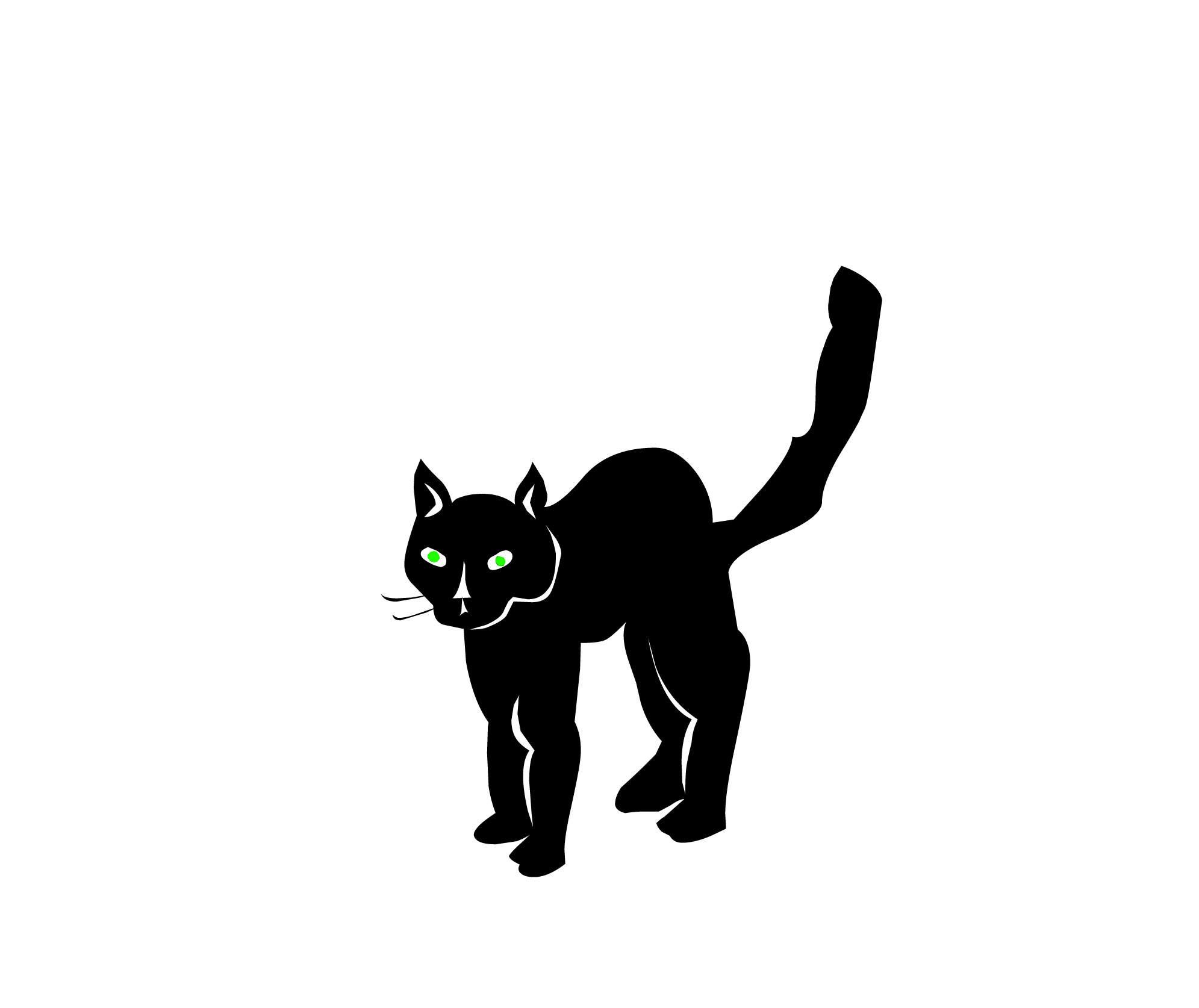 Description Clipart Black Cat Keywords Clipart Cat Black Cat Green