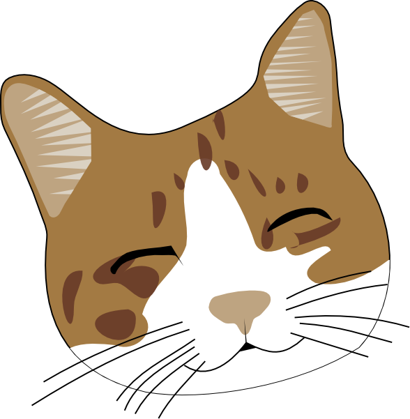 Happy Cat Face Clip Art At Clker Com   Vector Clip Art Online Royalty