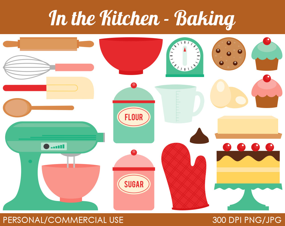 Popular Items For Baking Clipart On Etsy