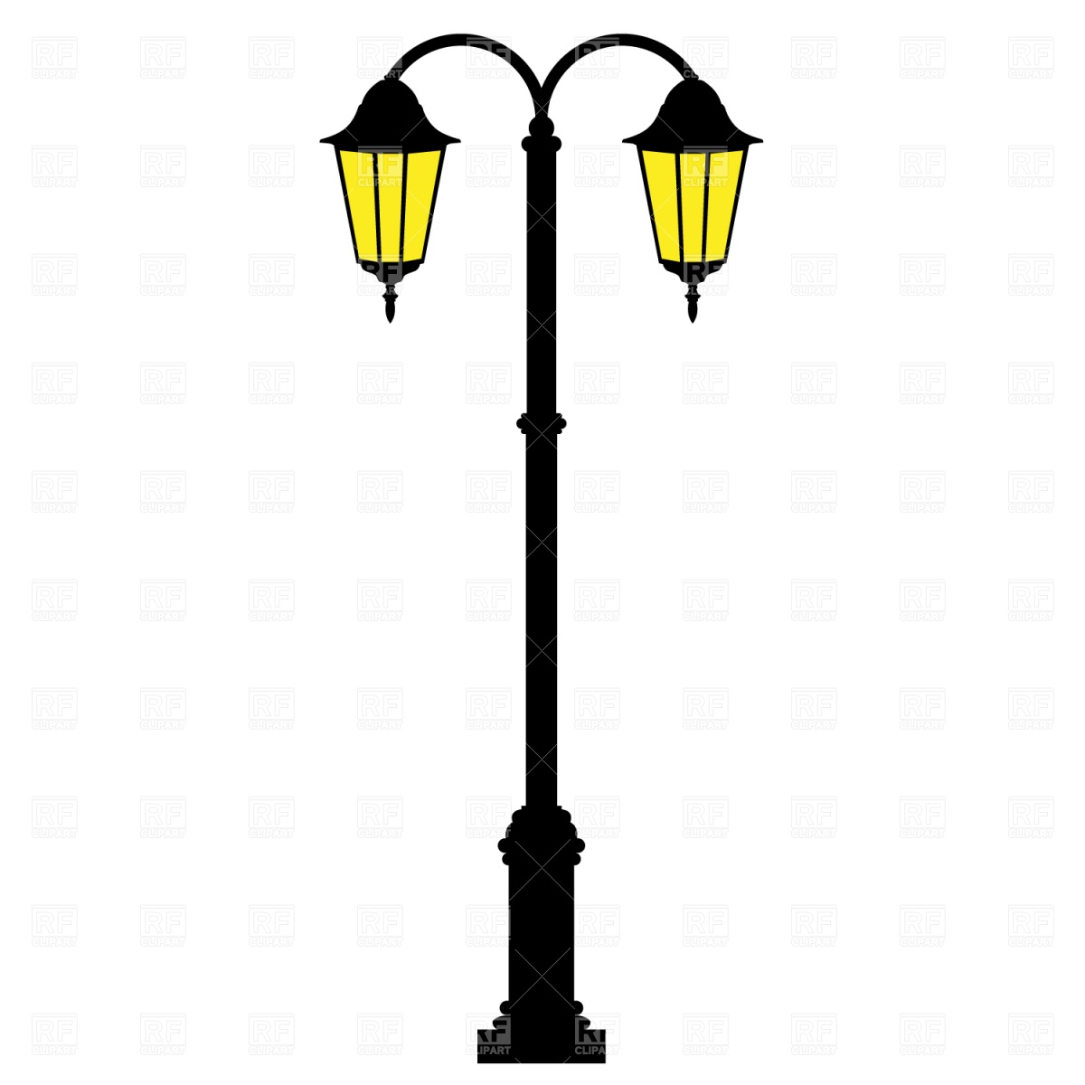 Street Lamp Download Royalty Free Vector Clipart  Eps
