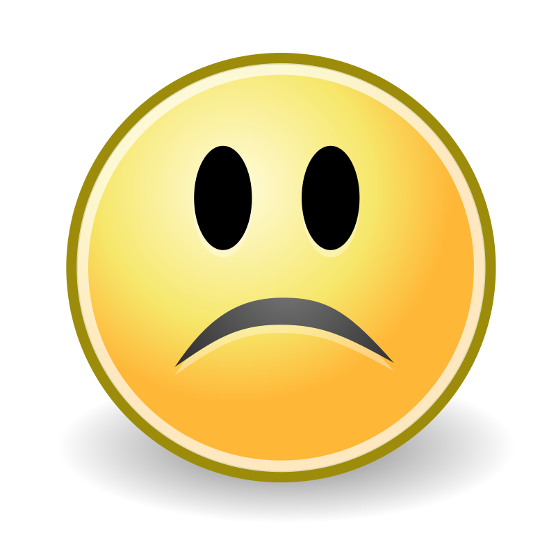 Tango Face Sad By Warszawianka   Smiley Icon From Tango Project  Http