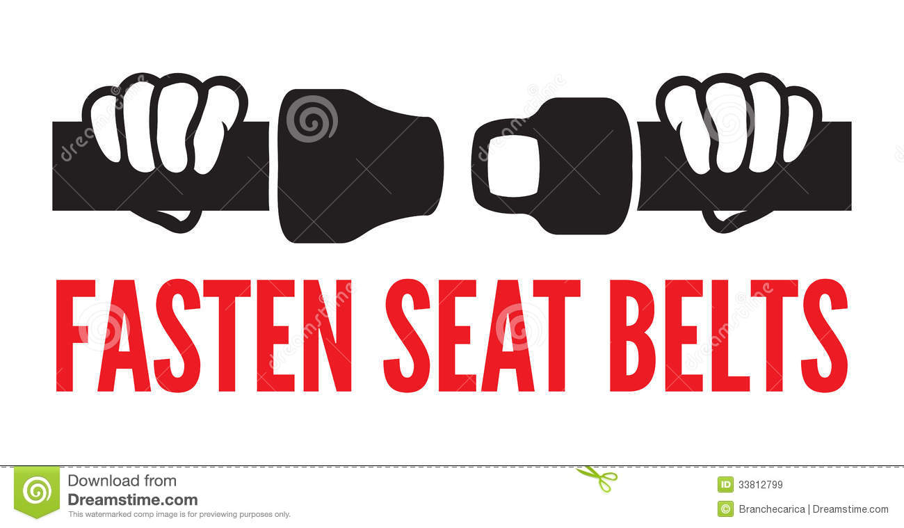 Fasten Your Seat Belts Icon Royalty Free Stock Images   Image