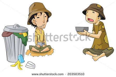 Giving Food To The Poor Clipart Poor Beggar Icon Collection