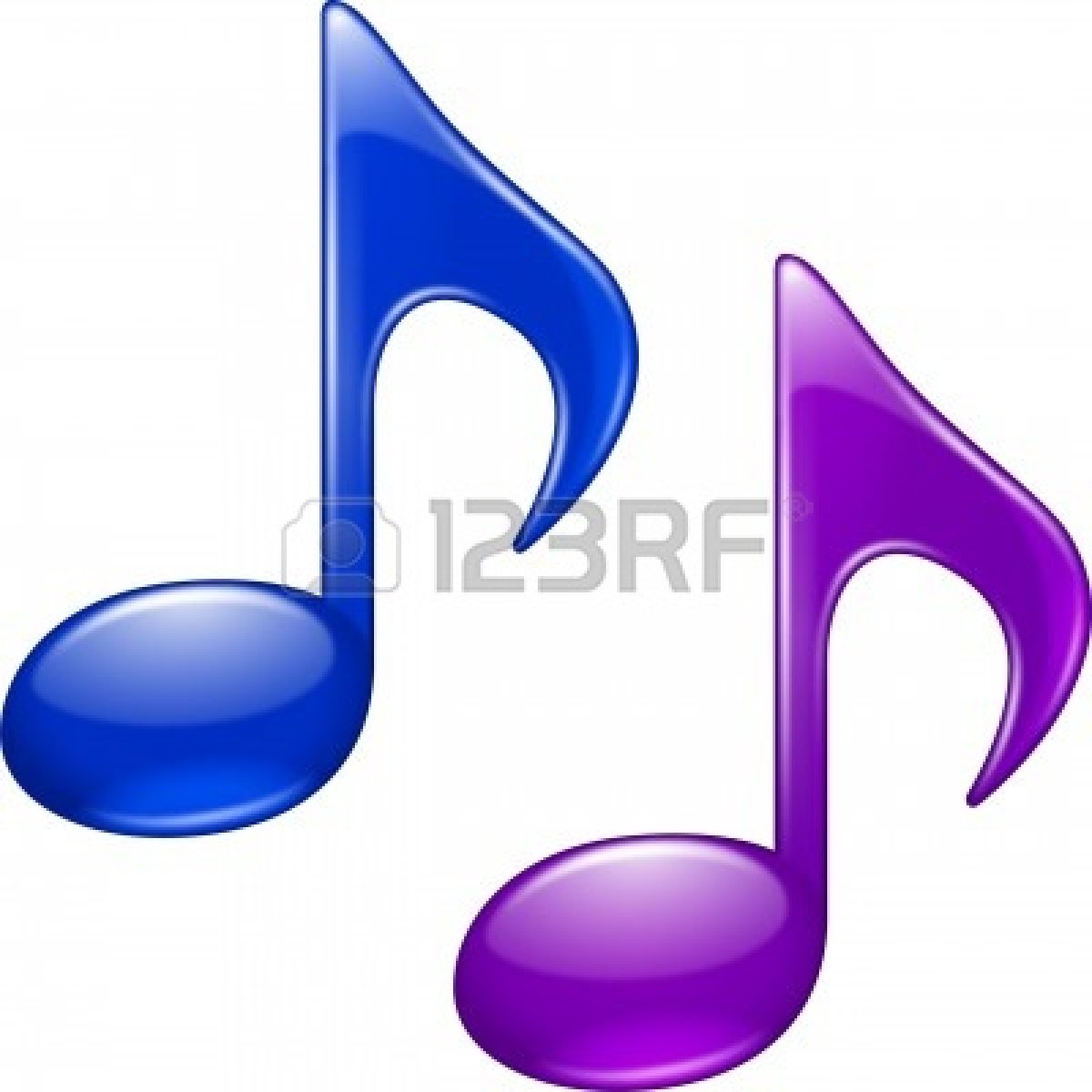 Purple Music Note Clip Art 5226388 Shiny Music Notes Blue And Purple