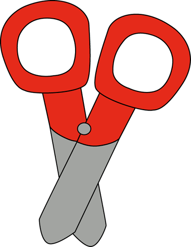 Red Scissors Clip Art Image   School Scissors For Kids With A Red