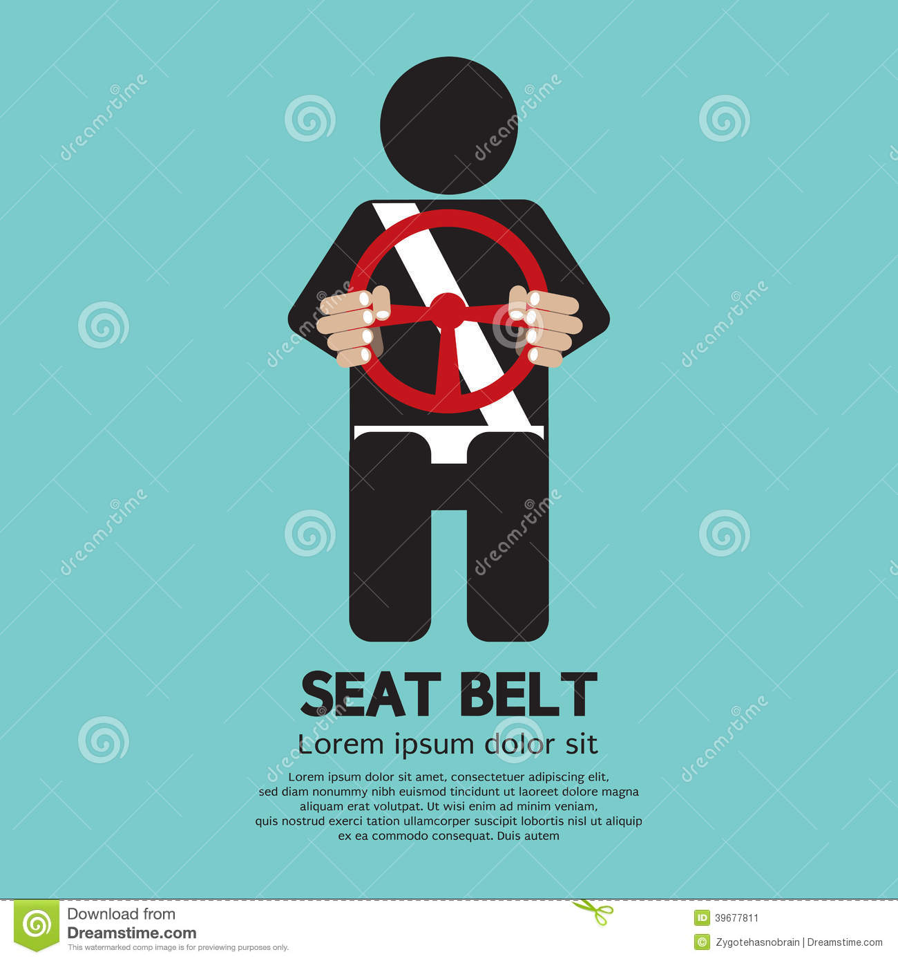 Seat Belt Stock Vector   Image  39677811