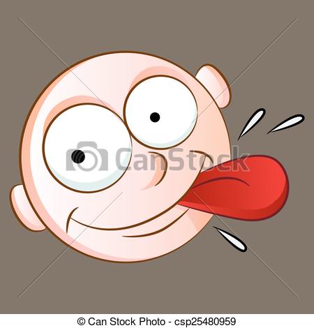 Vector   Hungry Emoji Face   Stock Illustration Royalty Free