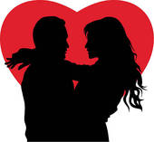 Couple In Love   Clipart Graphic