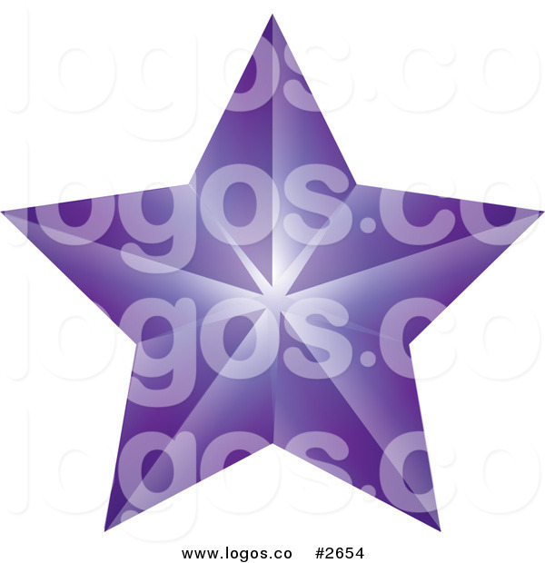 Purple Shooting Stars Clipart Royalty Free Purple Star Logo