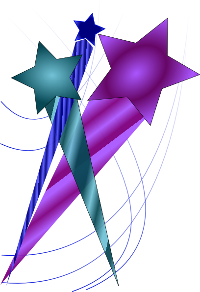 Shooting Stars Clip Art At Clker Com   Vector Clip Art Online Royalty    