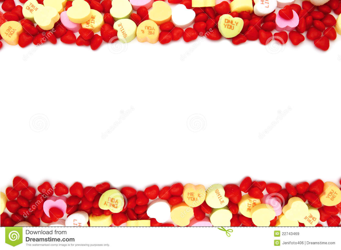 Valentines Day Candy Border Royalty Free Stock Images   Image