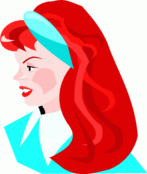 Woman With Red Hair Clipart   Woman With Red Hair Clip Art