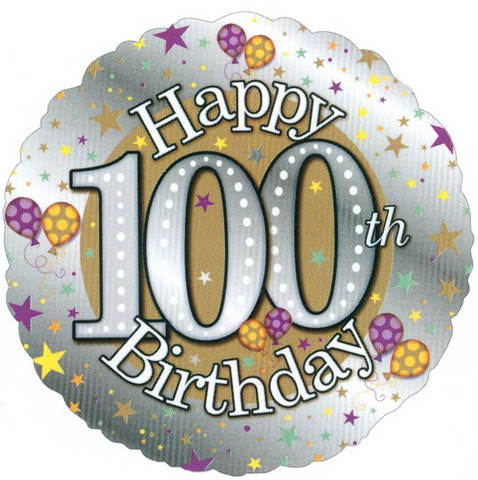 100th Birthday Balloons Quotes