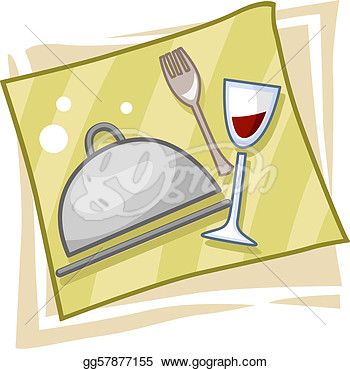 Clipart   Illustration Of Icons Symbolizing The Catering Business