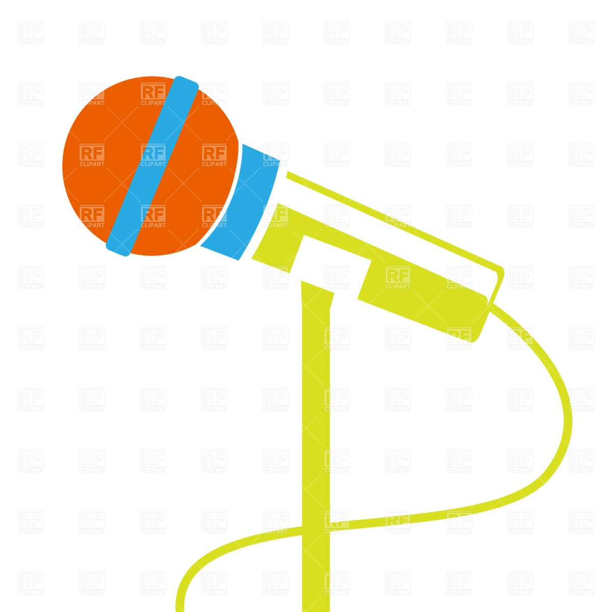 Microphone Stand Download Royalty Free Vector Clipart  Eps
