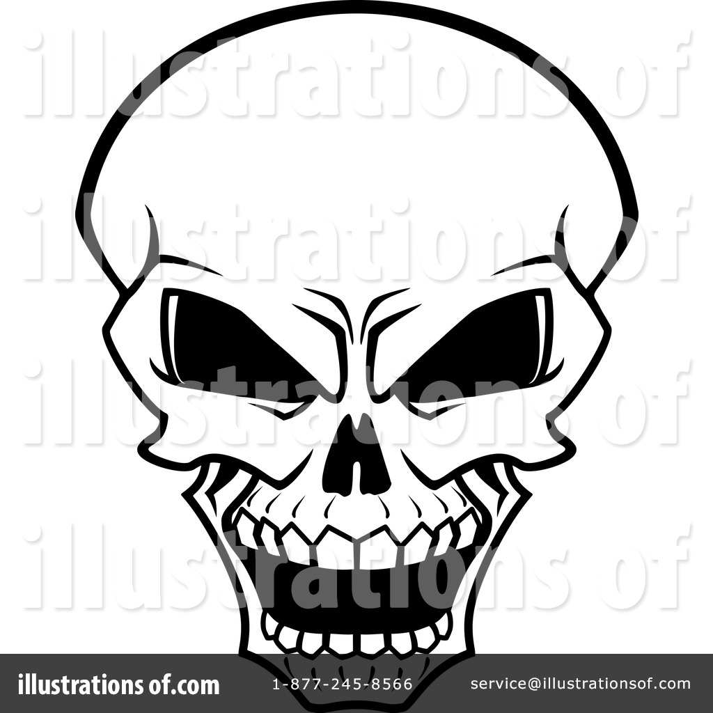 Skull Clipart  1065664   Illustration By Seamartini Graphics