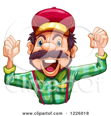 Clipart Excited Cheering