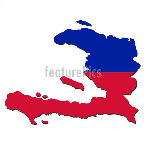 Illustration Of Haiti Map Flag  Royalty Free Vector Illustration At
