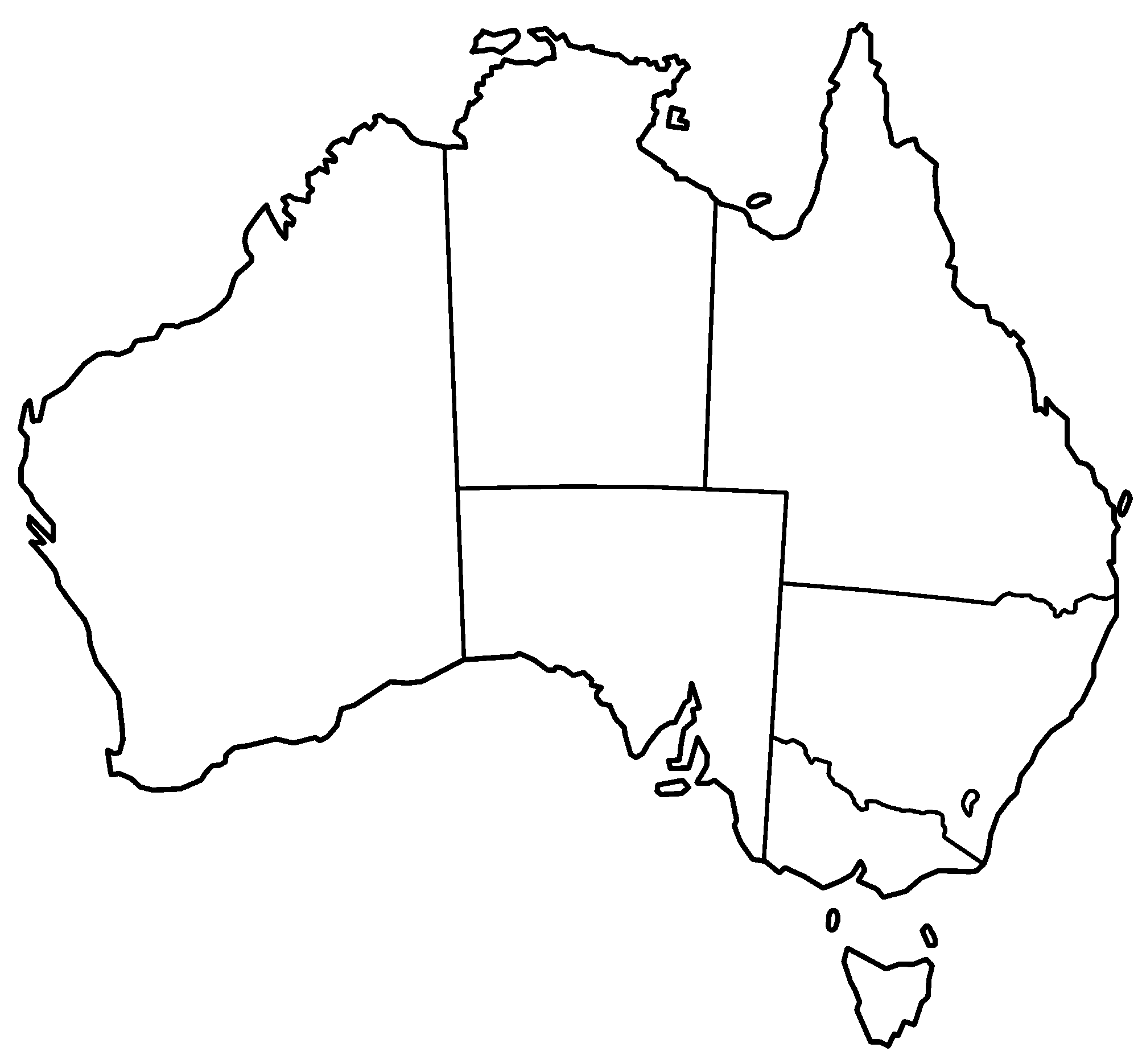 10 Black And White Map Of Australia   Free Cliparts That You Can