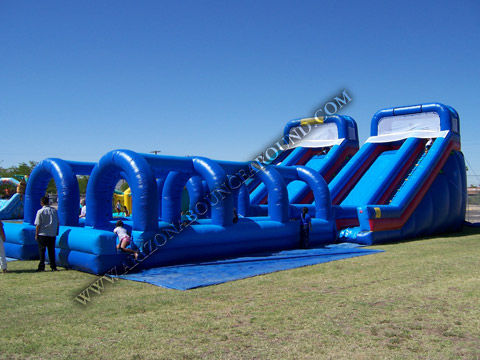 Huge Dual Lane Inflatable Water Slide Rentals Large Inflatable