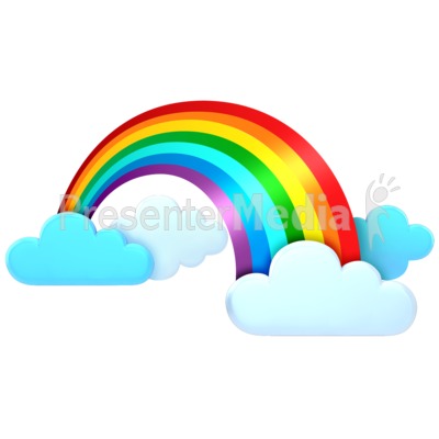 Rainbow In The Clouds   Signs And Symbols   Great Clipart For